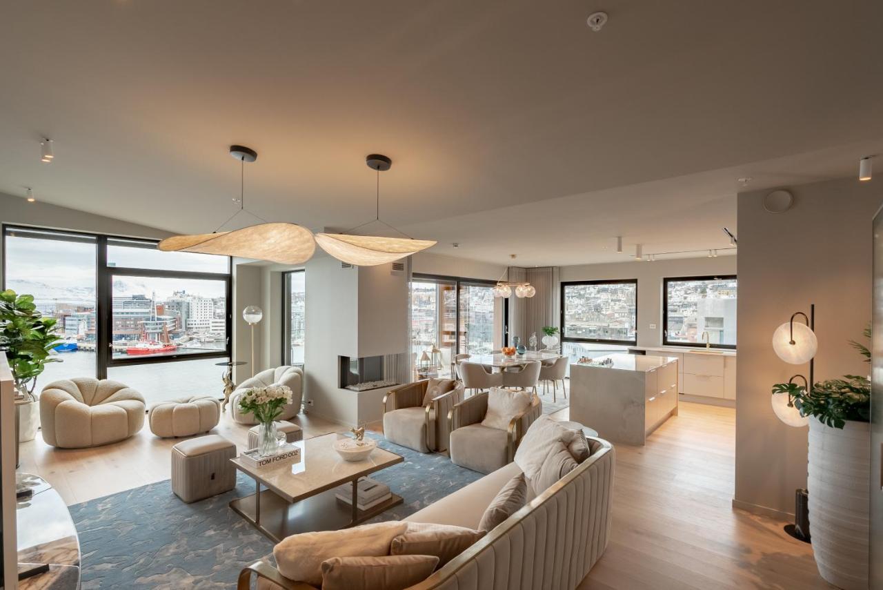 טרומסה Vindlys Luxury Penthouse Apartment מראה חיצוני תמונה