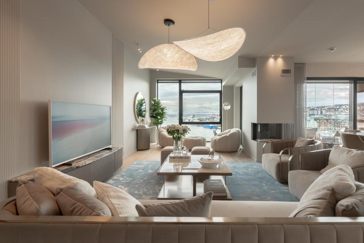 טרומסה Vindlys Luxury Penthouse Apartment מראה חיצוני תמונה